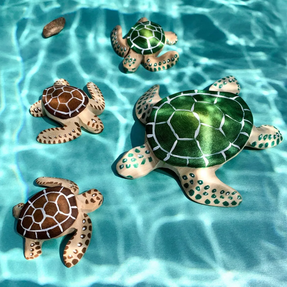 BumbuToys Baby Turtle Green Fashion