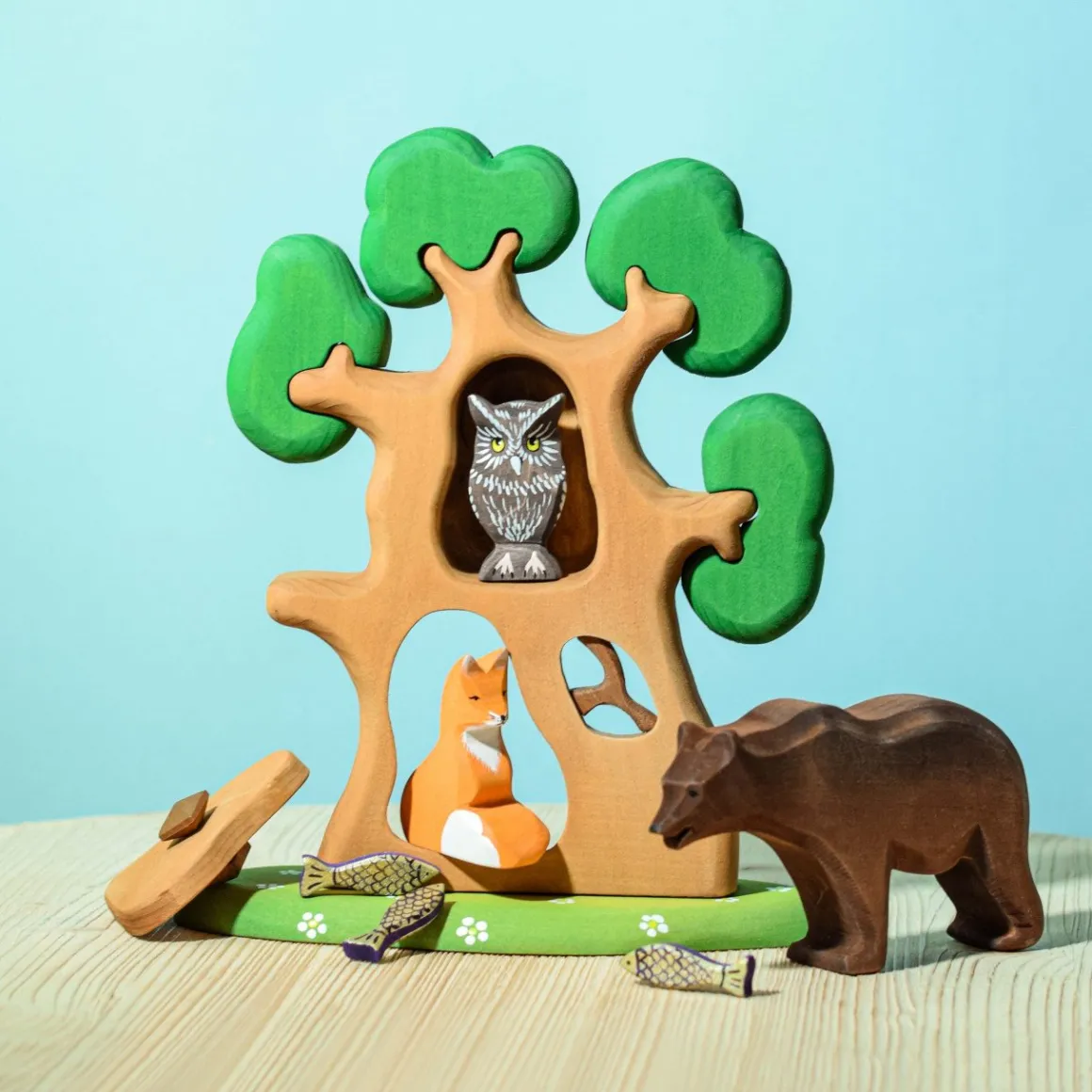 BumbuToys Big Brown Bear Standing Fashion