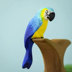 BumbuToys Blue Macaw Parrot Hot