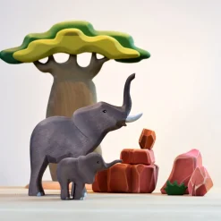 BumbuToys Bumbi, Bimbi Elephants and Savanna Rocks SET Clearance