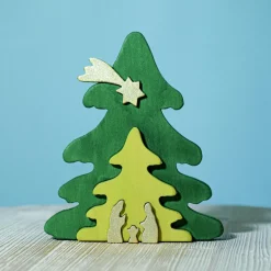 BumbuToys Christmas Tree Puzzle Gold Discount