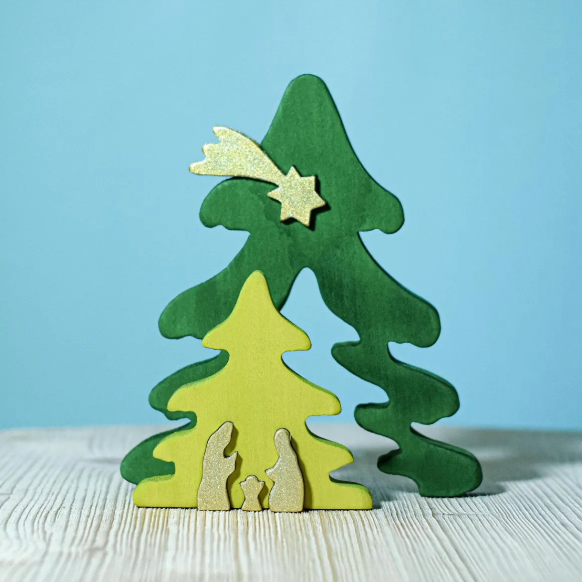 BumbuToys Christmas Tree Puzzle Gold Discount