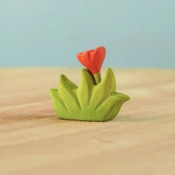 BumbuToys Grass with Orange Flower Small Fashion