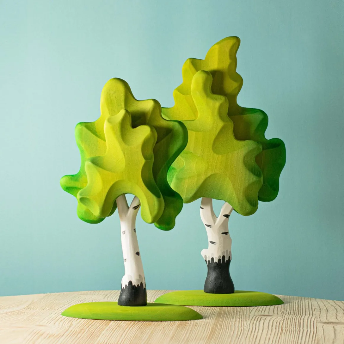 BumbuToys 2 Green Birch Trees SET Discount