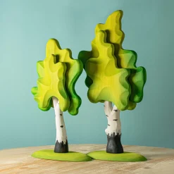 BumbuToys 2 Green Birch Trees SET Discount