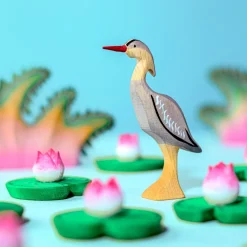 BumbuToys Grey Heron New