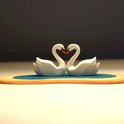 BumbuToys Heart Lake and Swans SET Fashion