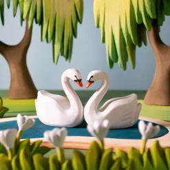 BumbuToys Heart Lake and Swans SET Fashion