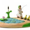 BumbuToys Lake, Cattails, Water Lily, Girl and Ducklings SET Discount