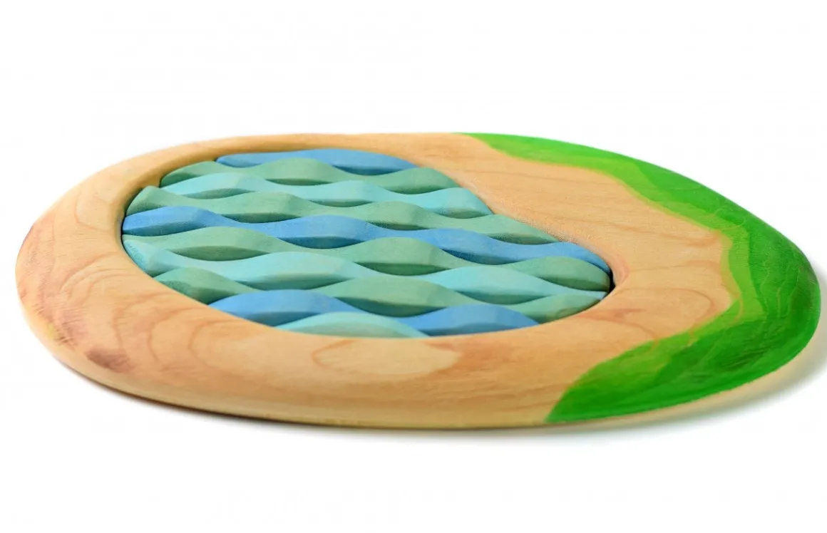 BumbuToys Lake, Cattails, Water Lily, Girl and Ducklings SET Discount