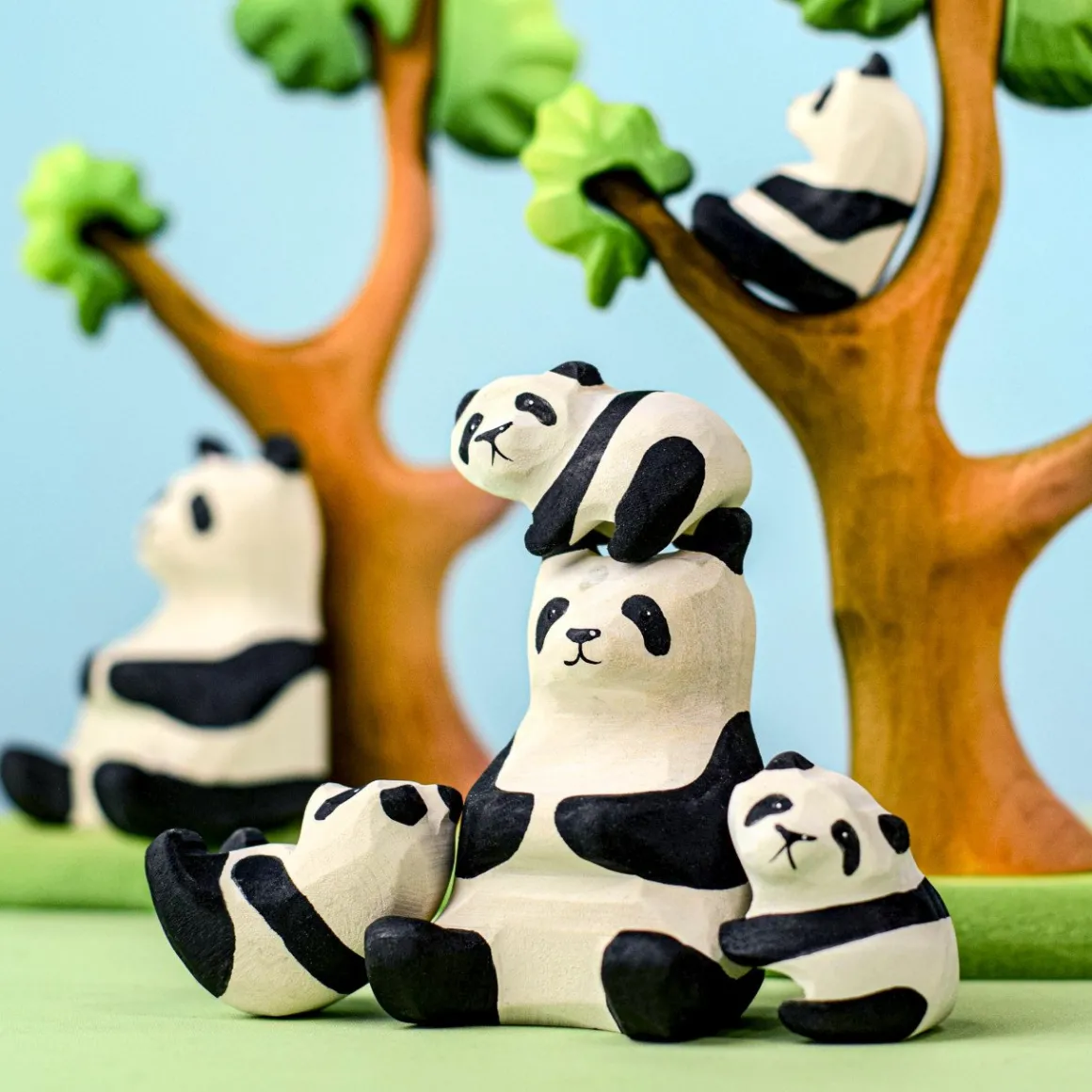 BumbuToys Panda Bear Cub Climbed Clearance
