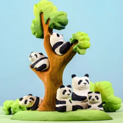 BumbuToys Panda Bears Family and Tree SET Discount