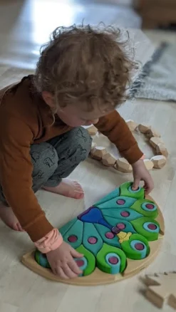 BumbuToys Peacock Puzzle Discount