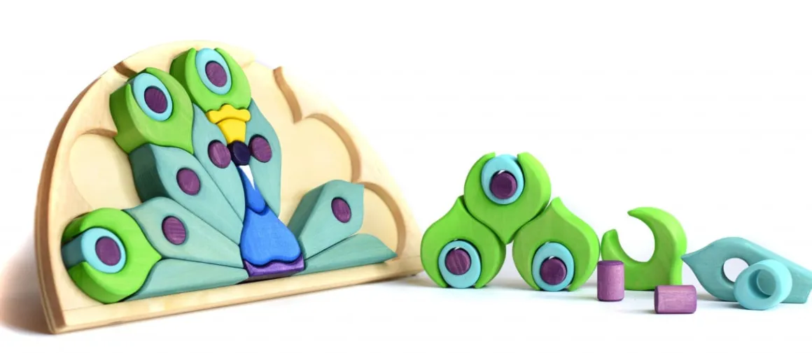 BumbuToys Peacock Puzzle Discount