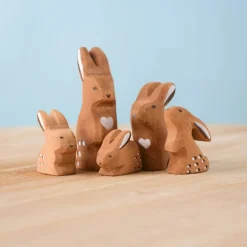 BumbuToys Rabbit Family SET Best