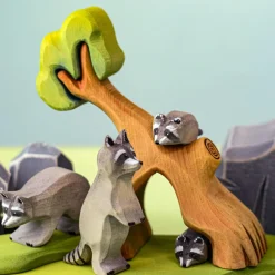 BumbuToys Raccoon Family with Tree SET Online
