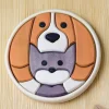 BumbuToys Round Puzzle Dog and Cat New