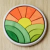 BumbuToys Round Puzzle Hill and Sun New