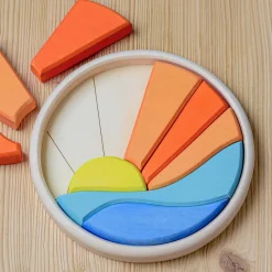 BumbuToys Round Puzzle Sea and Sun Sale