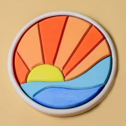 BumbuToys Round Puzzle Sea and Sun Sale