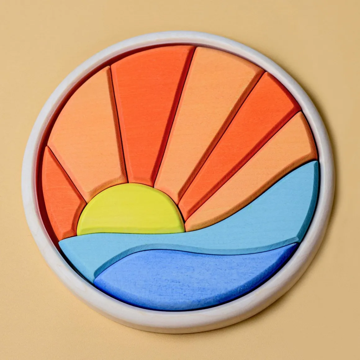 BumbuToys Round Puzzle Sea and Sun Sale
