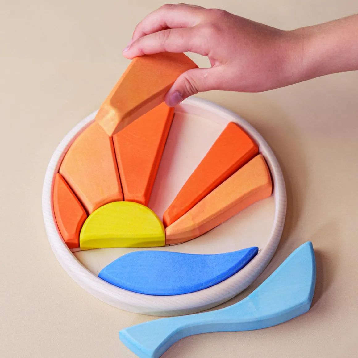 BumbuToys Round Puzzle Sea and Sun Sale