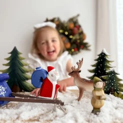 BumbuToys Santa Claus, Sleigh and Reindeer SET Outlet